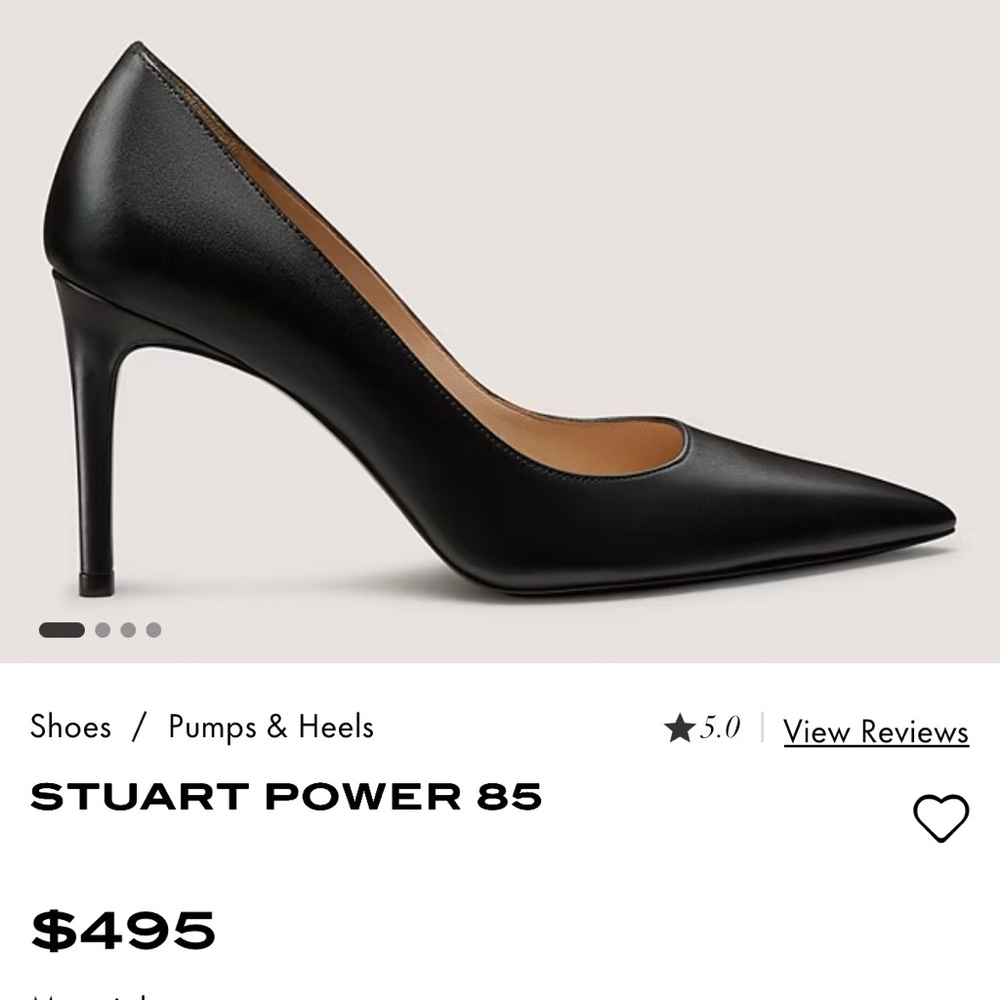 Stuart Weitzman Black Stiletto Heels Elegant Design